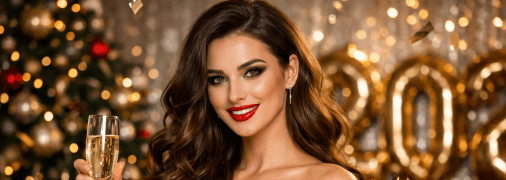 Дівчина з яскравим макіяжем