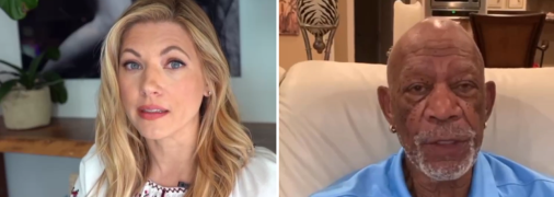 Кетрін Винник та Морган Фрімен