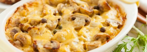 Запеканка с грибами