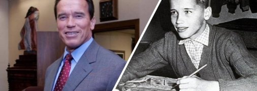 Шварценеггер в зрілості та в дитинстві
