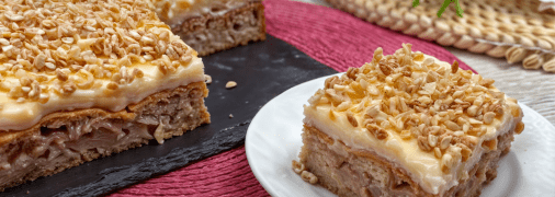 Німецький яблучний пиріг з заварним кремом