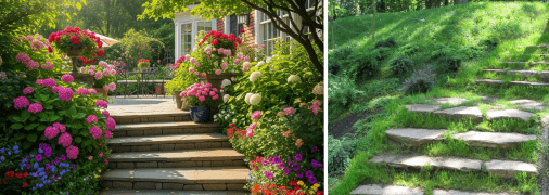 Сходи в саду