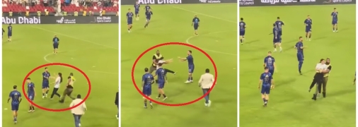 В останній момент фанатку зупинив стюард