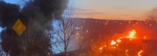 Масштабный пожар в Иркутске после падения истребителя