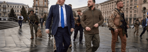 Борис Джонсон та Володимир Зеленський