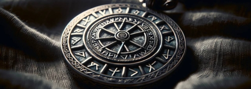 Рунічний амулет, виготовлений з натурального каменю (фото створене з допомогою ШІ)