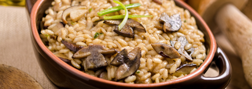 Сытный грибной плов