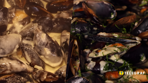 Как в лучших ресторанах: готовим мидии в раковинах в сырном соусе (видео)