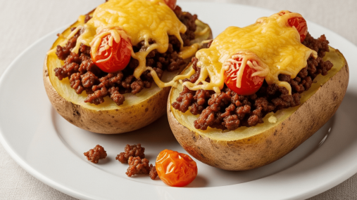 Забудьте об обычном картофеле: эти лодочки с мясом и сыром покорят всех (видео)