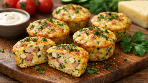 На работу или в школу на перекус: эти соленые мафины вы приготовите за 15 минут (видео)