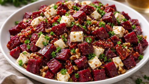 Полезно есть зимой: этот свекольный салат вы приготовите за две минуты (видео)