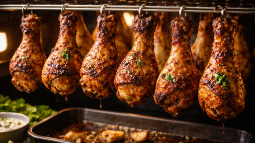 Хрустящие куриные голени в духовке: вкус, как из мангала без лишнего дыма (видео)