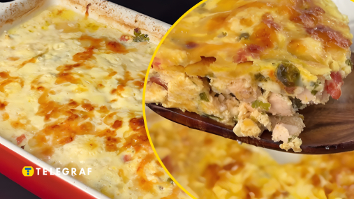 Белковая запеканка из курицы и творога: сытный ужин без лишних калорий (видео)