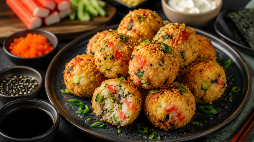 Хрустящие суши-шарики из вчерашнего риса: идеальный момент купить крабовые палочки на акции (видео)