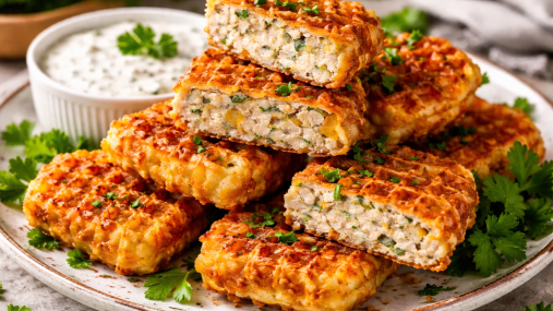 Сочная начинка и румяная корочка: необычные котлетки в вафлях (видео)