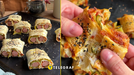 Аппетитный перекус за считанные минуты: лучше, чем просто хотдог, понадобится лист теста и несколько сосисок (видео)