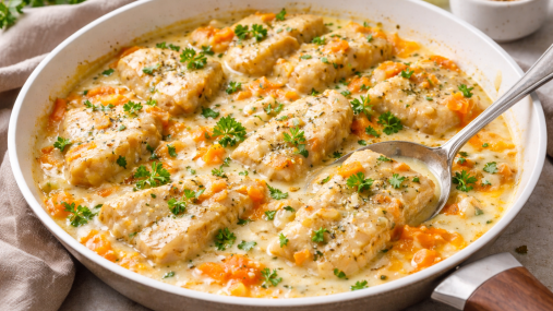 Рыба, которую едят даже те, кто ее не любит: нежный рецепт в сметанном соусе (видео)