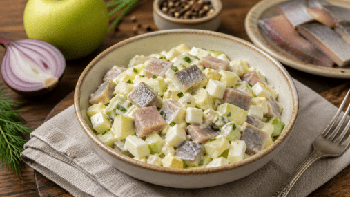 Пока селедка на скидке: быстрый и сытный салат за 10 минут (видео)