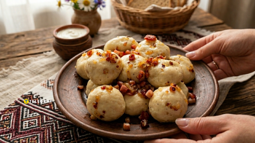 Полтавские галушки с курицей на пару: мягкое тесто, сочная начинка и хрустящая зажарка