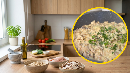Овсянка с курицей и грибами на завтрак: сытно, быстро и почти без масла (видео)