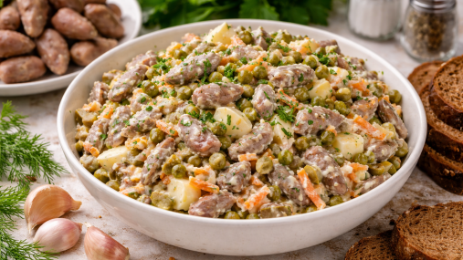 Бюджетный салат из куриных сердец: максимум вкуса за минимум денег (видео)