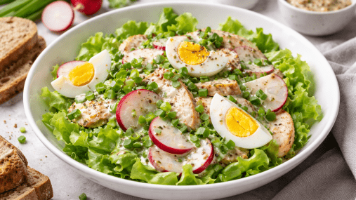 Весенний салат, который хочется есть каждый день: легкий, сочный и хрустящий (видео)