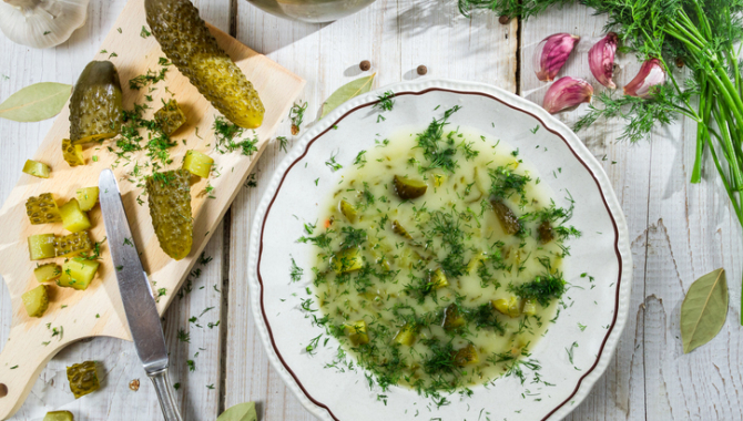 Рассольник по-польски