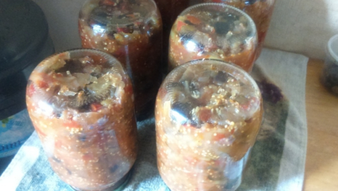 Баклажанная икра без уксуса