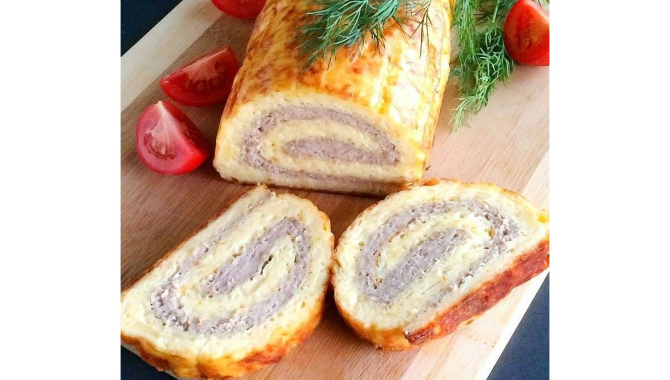 Сырно-мясной рулет «Вкуснейший»