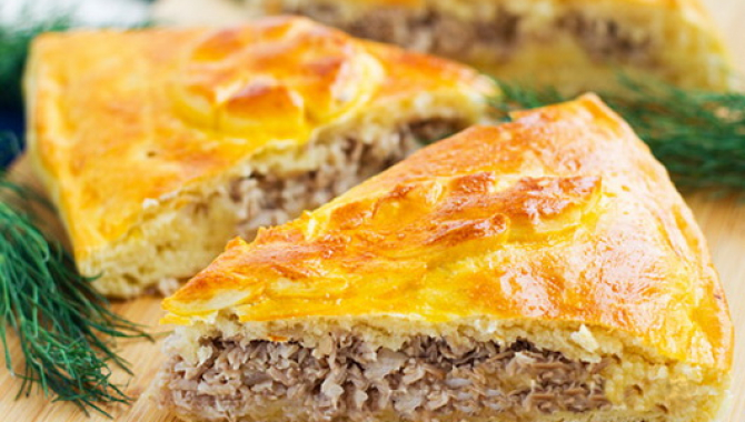 Национальный чувашский мясной пирог Хуплу