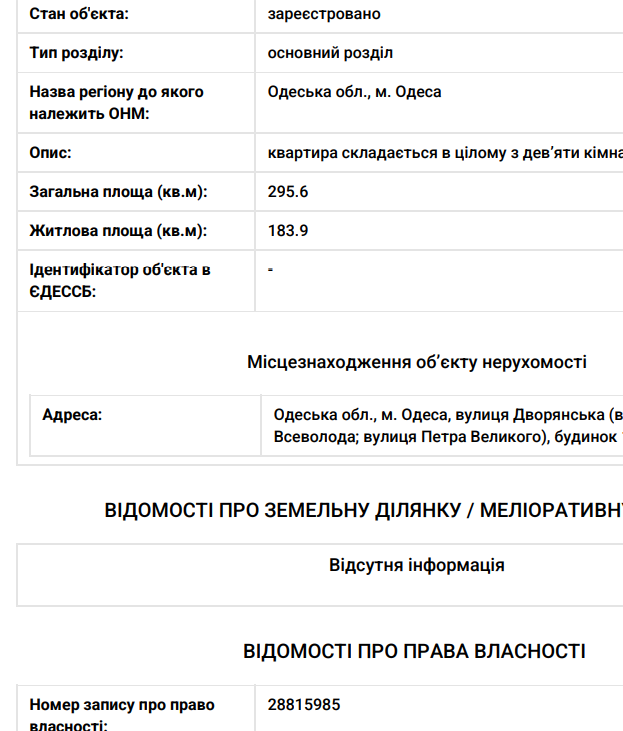 Дмитрий Мунтян, квартира, Одесса