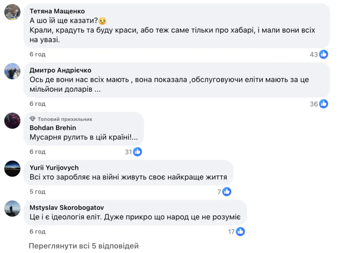 Комментарии под постом Мария Елхина