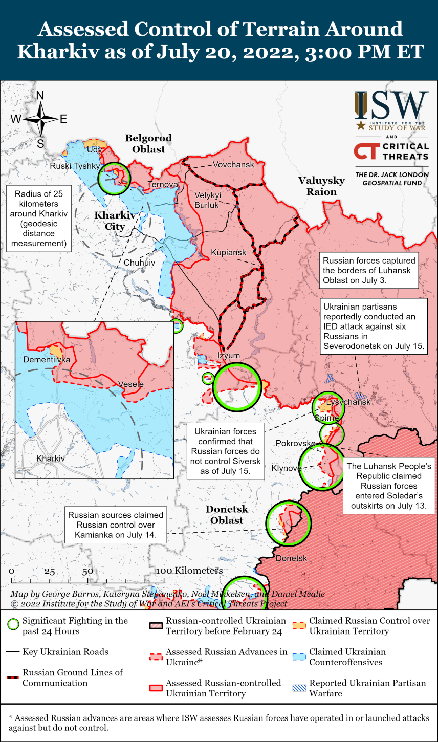 Карта бойових дій в україні