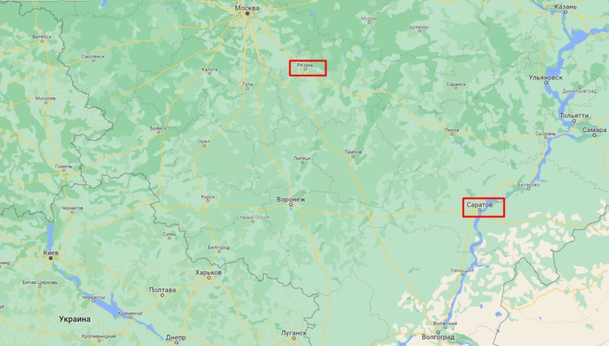 Аеродром Енгельс атакував дрон, а під Рязанню вибухнув бензовоз, відео ...