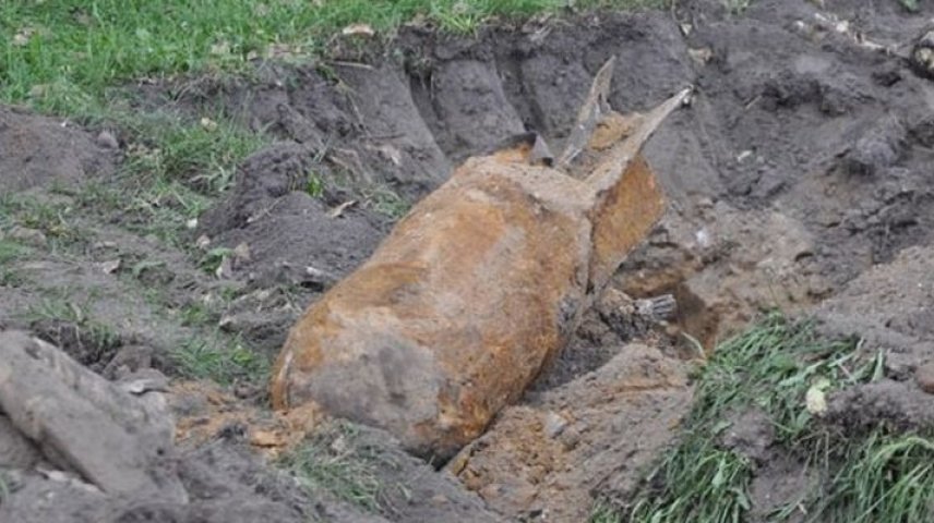 В Киеве на Лысой горе были найдены авиабомбы времен Второй